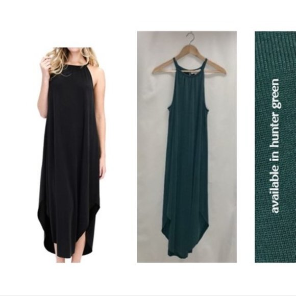 Imogen dress hunter green maxi sleeveless small - Picture 2 of 5